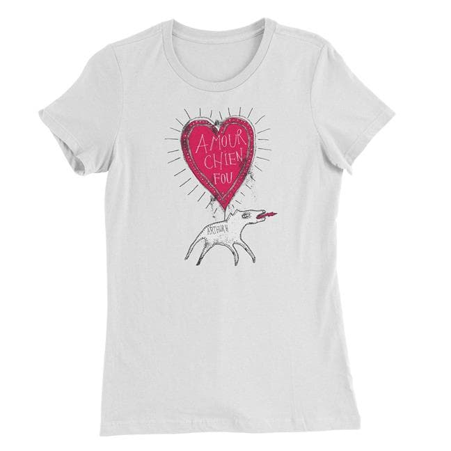 Femme - T-Shirt Chien Fou