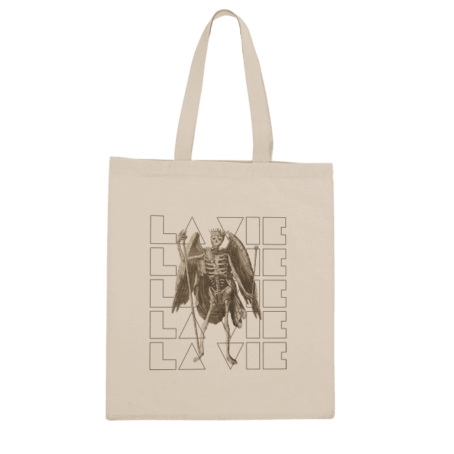 TOTE BAG SQUELETTE - LA VIE
